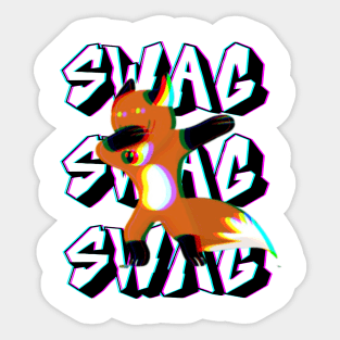 fox swag Sticker